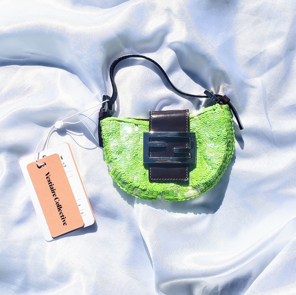 💚SOLD FENDI SEQUIN CROISSANT💚 - Picture 1 of 11